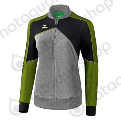 VESTE DE PRÉSENTATION PREMIUM ONE 2.0 - FEMME gris chiné/noir/lime pop