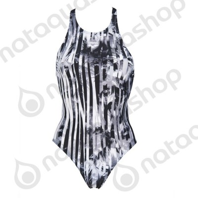 Arena Maillot De Bain Crazy Zebras Dos Lace Blanc