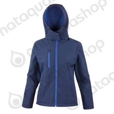 VESTE SOFTSHELL A CAPUCHE R230F - FEMME Navy