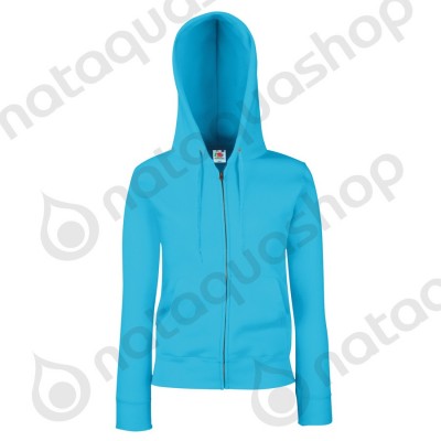 SWEAT-SHIRT A CAPUCHE ZIPPE SS312 - FEMME Azure blue