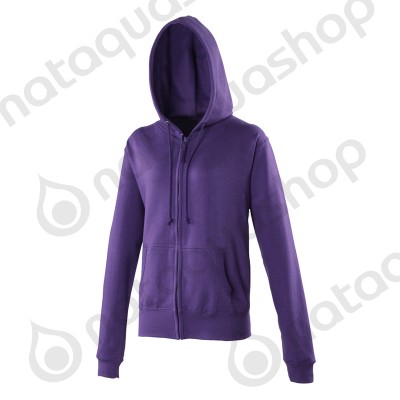 Sweat-shirt with zip Female - JH055  Purple